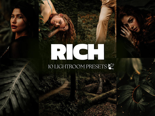 10 Rich Moody LIGHTROOM Presets Mobile & Desktop