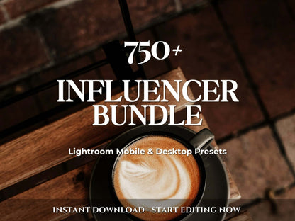 750+ INFLUENCER Lightroom Preset Bundle