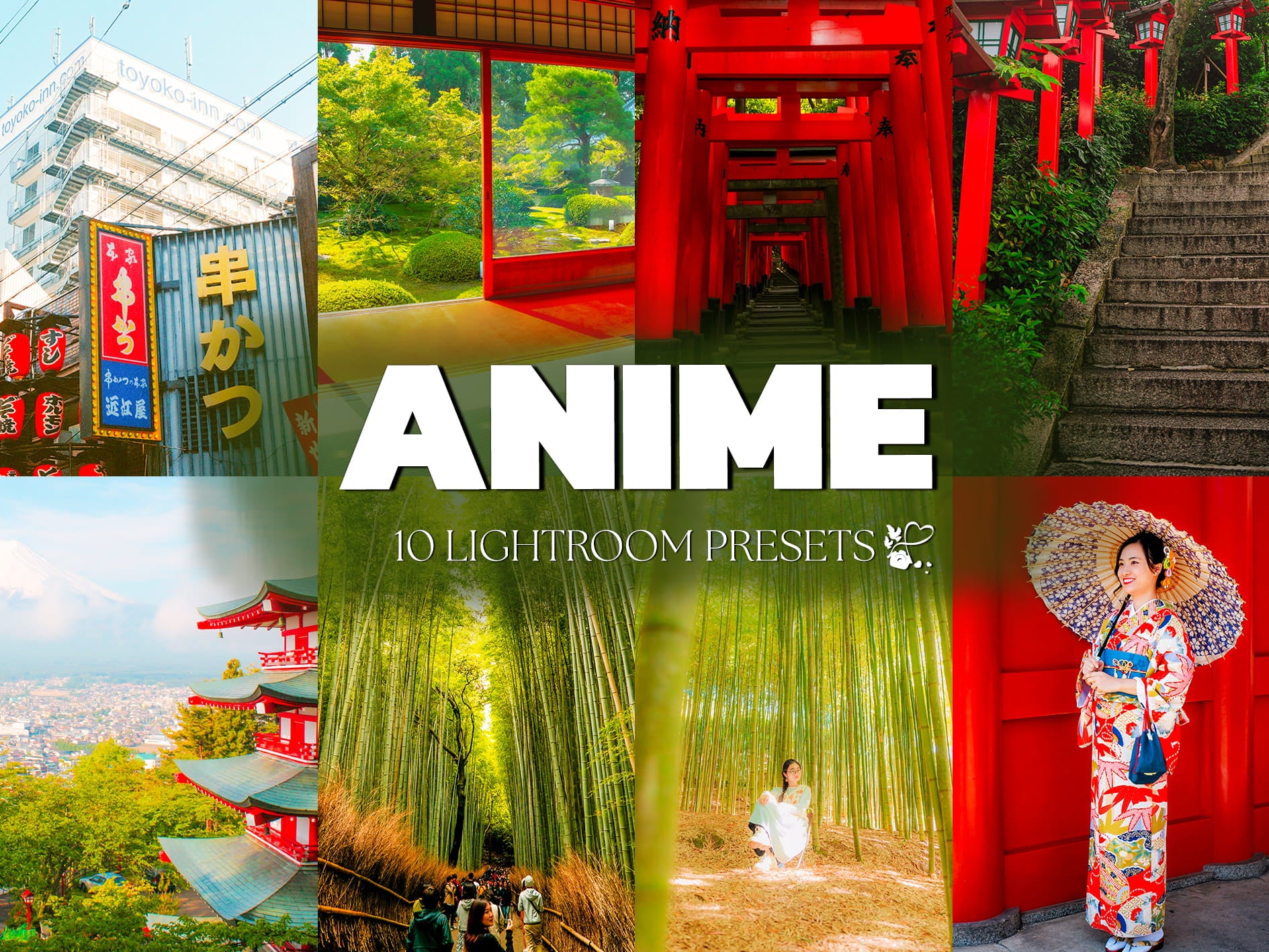 10 Anime LIGHTROOM Presets Mobile & Desktop
