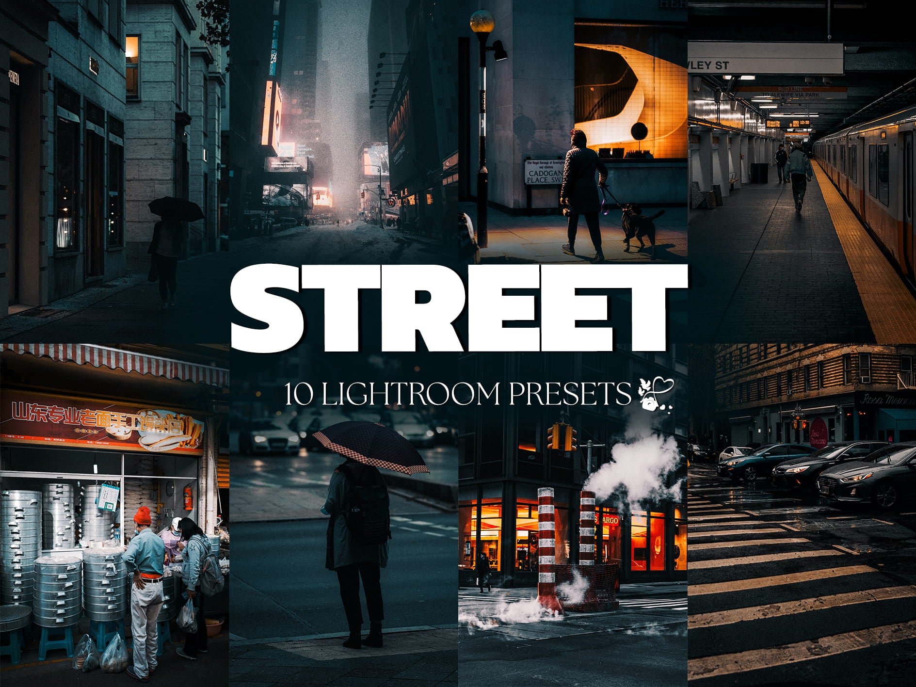 10 Street LIGHTROOM Presets Mobile & Desktop