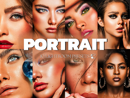 10 Portrait LIGHTROOM Presets Mobile & Desktop