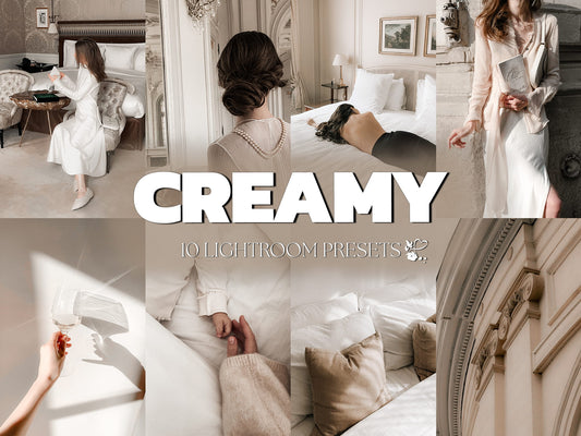 10 Creamy LIGHTROOM Presets Mobile & Desktop