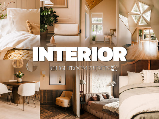 10 Interior LIGHTROOM Presets Mobile & Desktop