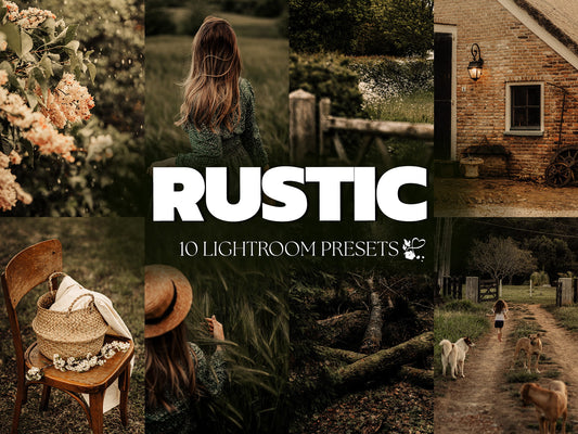 10 Rustic LIGHTROOM Presets Mobile & Desktop