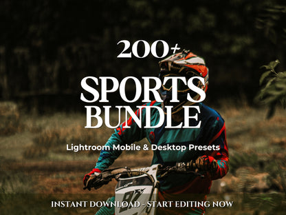 200+ SPORTS Lightroom Preset BUNDLE