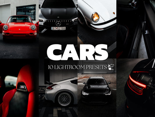 10 Car LIGHTROOM Presets Mobile & Desktop