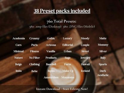 750+ INFLUENCER Lightroom Preset Bundle