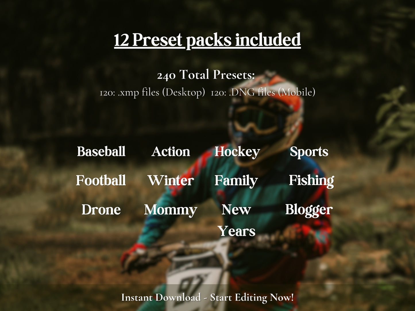 200+ SPORTS Lightroom Preset BUNDLE
