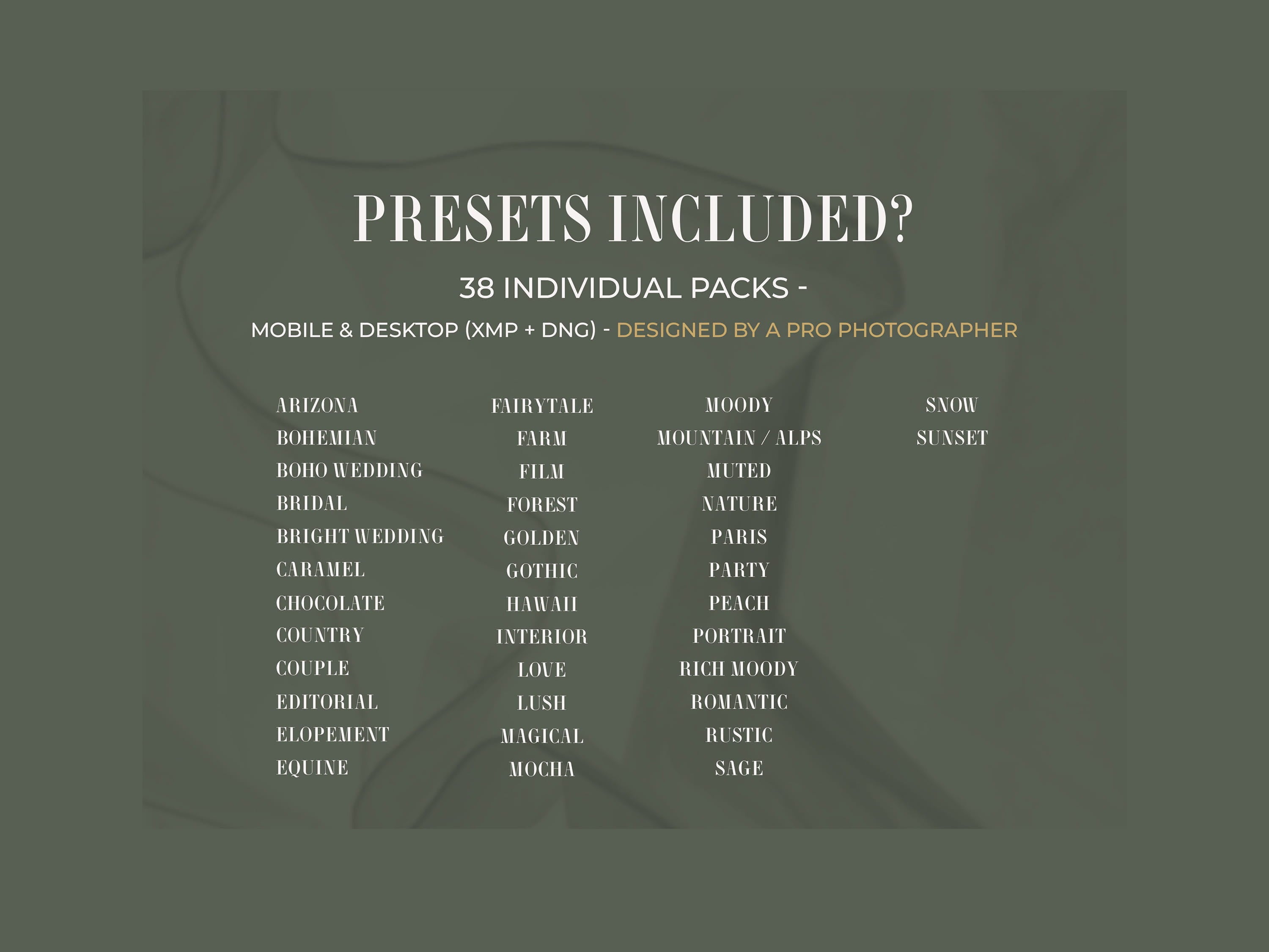 Wedding Preset Bundle