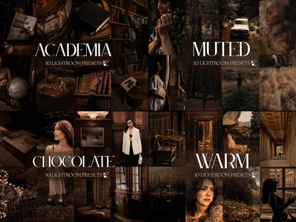 350+ ACADEMIA-Inspired Lightroom Preset BUNDLE