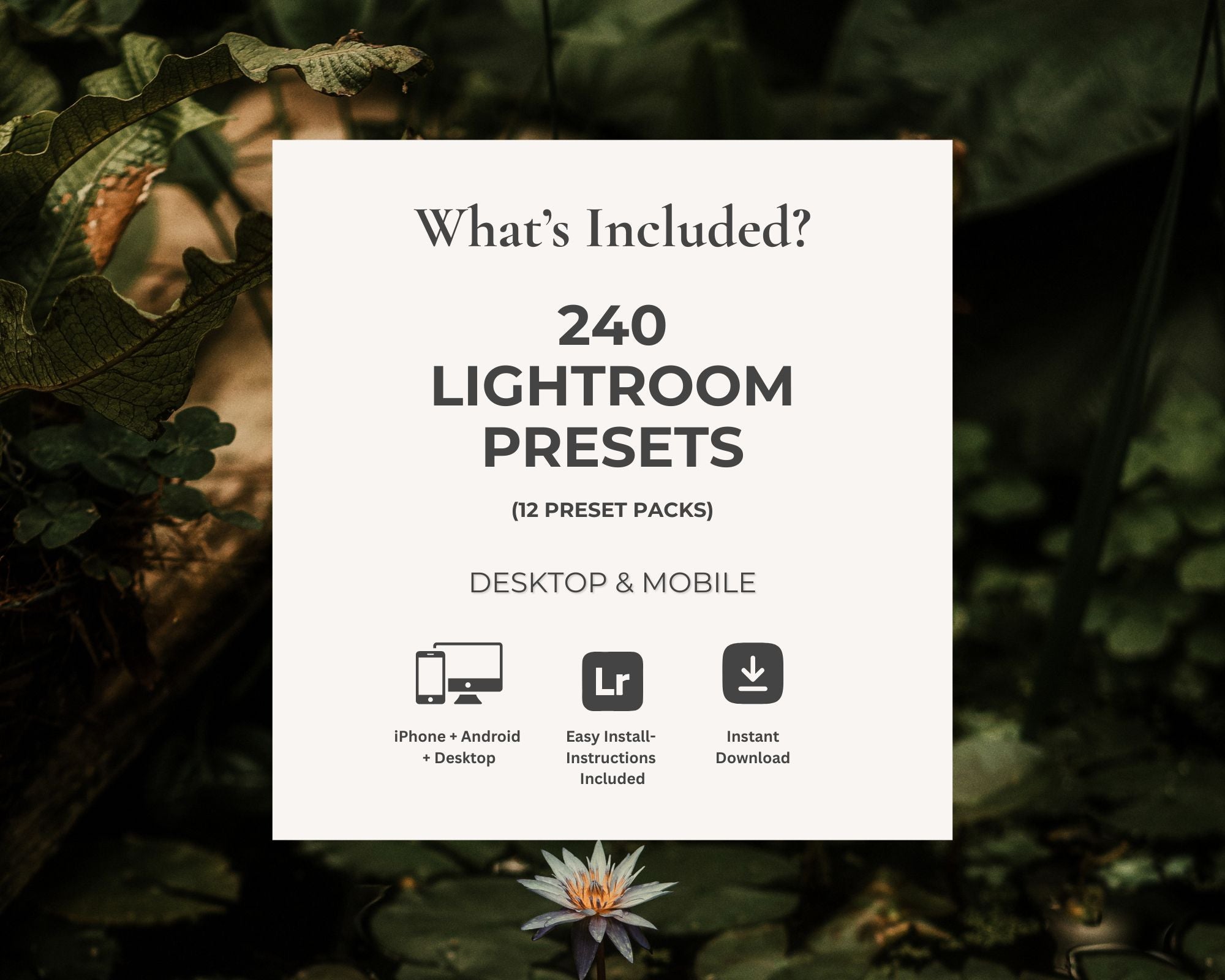 Dark Green Preset Bundle