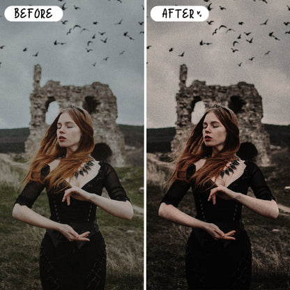 10 Gothic LIGHTROOM Presets Mobile & Desktop