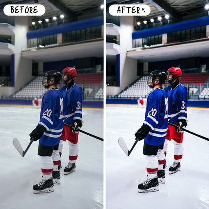 10 Hockey LIGHTROOM Presets Mobile & Desktop