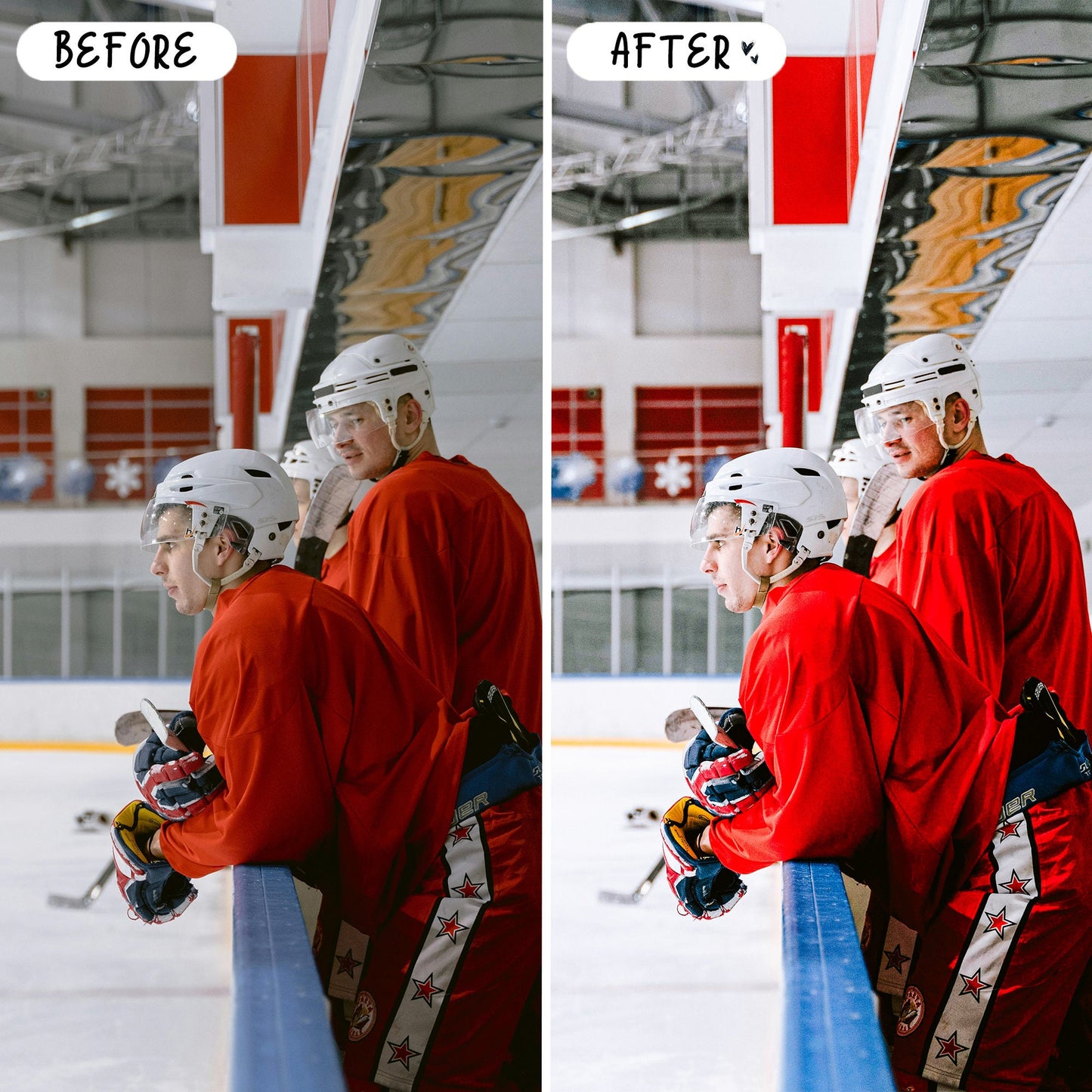 10 Hockey LIGHTROOM Presets Mobile & Desktop