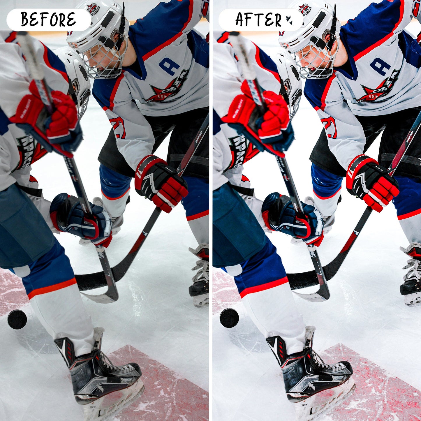 10 Hockey LIGHTROOM Presets Mobile & Desktop