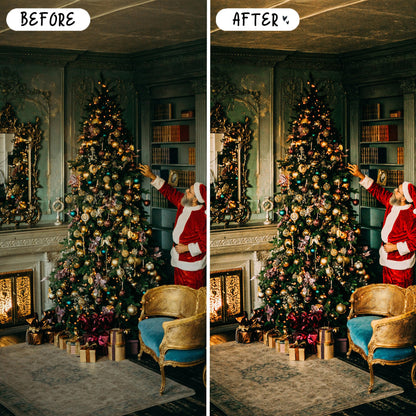10 Xmas LIGHTROOM Presets Mobile & Desktop