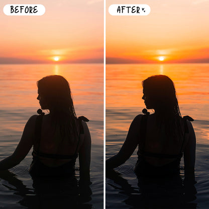10 Sunset LIGHTROOM Presets Mobile & Desktop