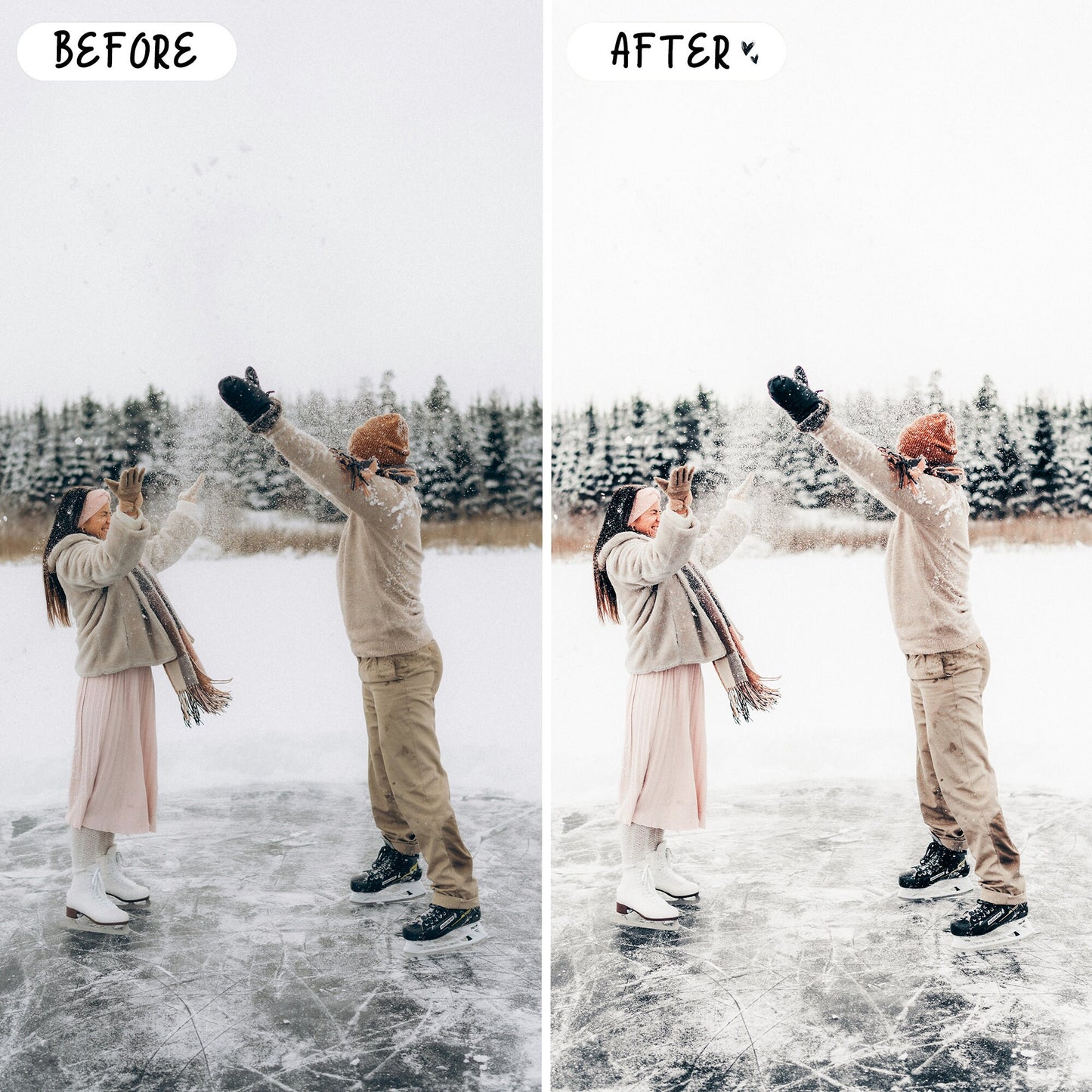 10 Snow LIGHTROOM Presets Mobile & Desktop