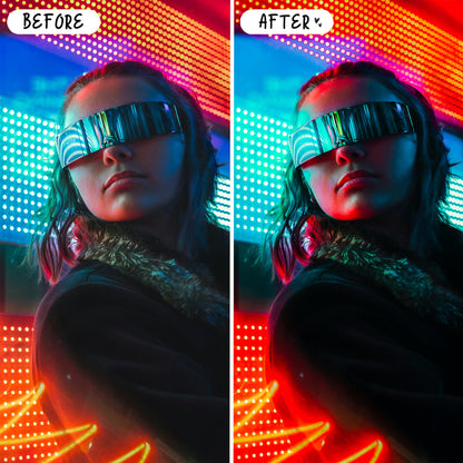 10 Neon LIGHTROOM Presets Mobile & Desktop