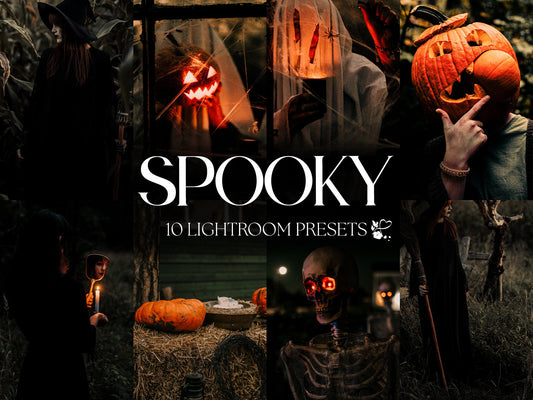 10 Halloween LIGHTROOM Presets Mobile & Desktop