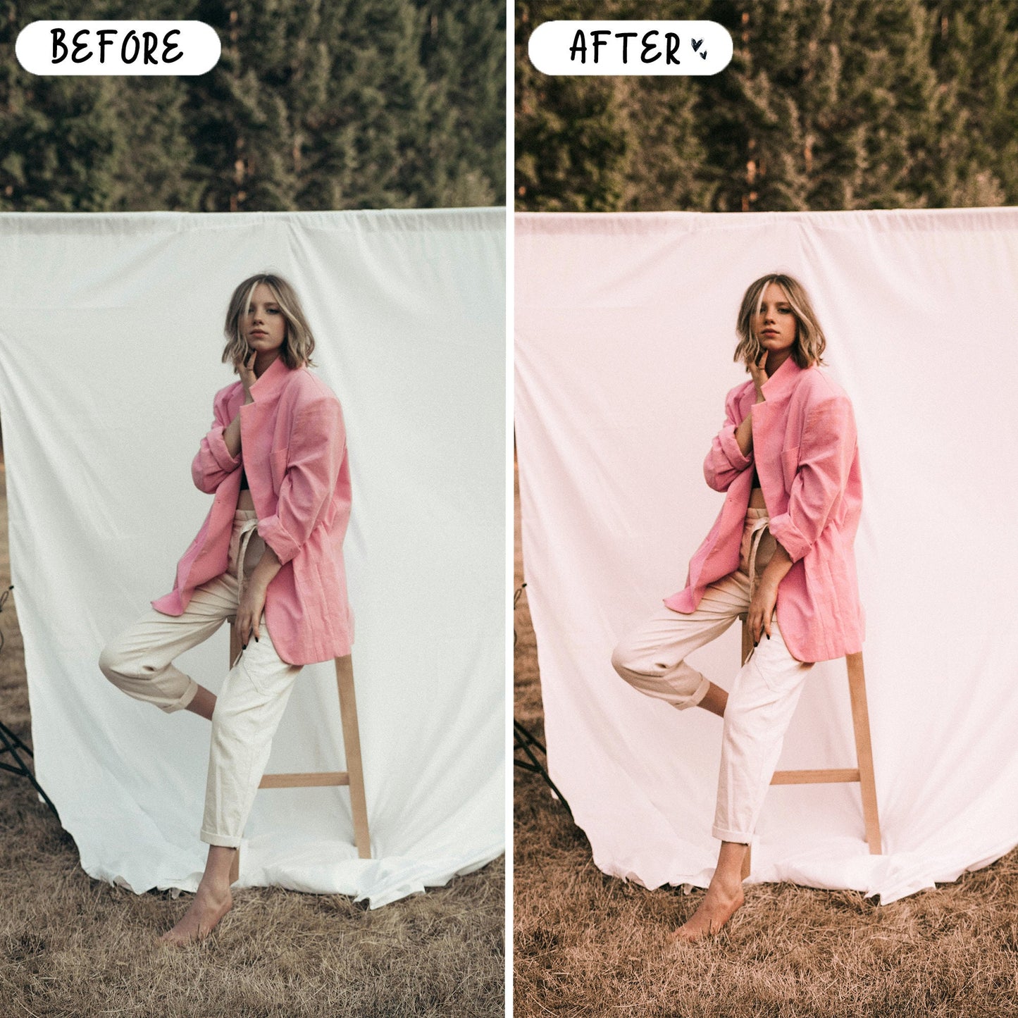 10 Peach LIGHTROOM Presets Mobile & Desktop