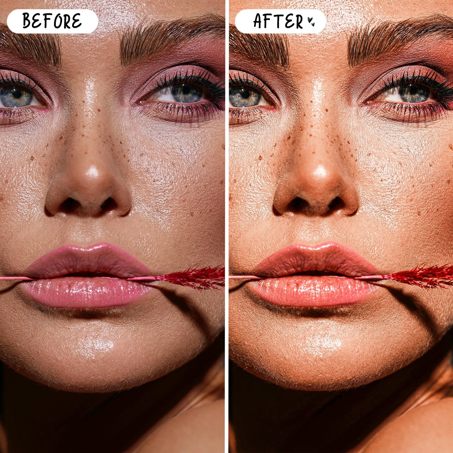 10 Selfie LIGHTROOM Presets Mobile & Desktop