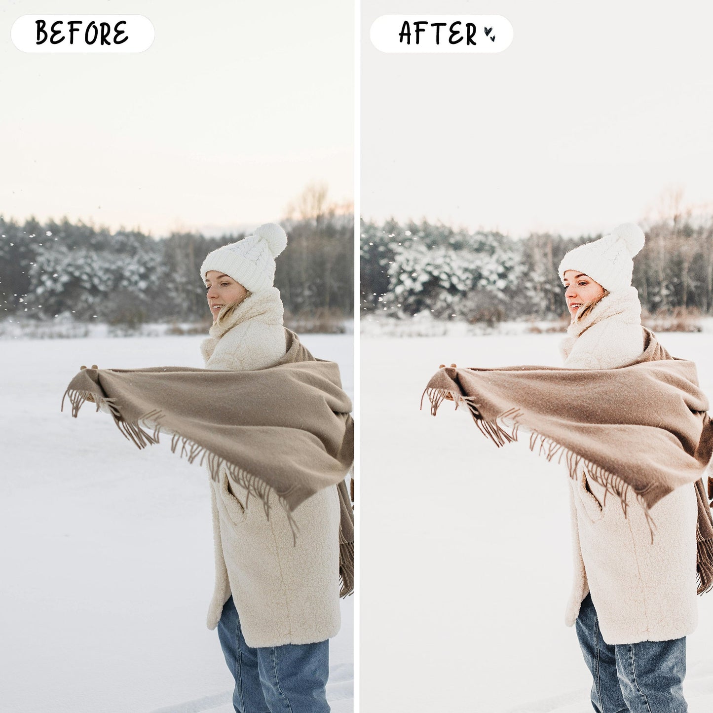 10 Snow LIGHTROOM Presets Mobile & Desktop
