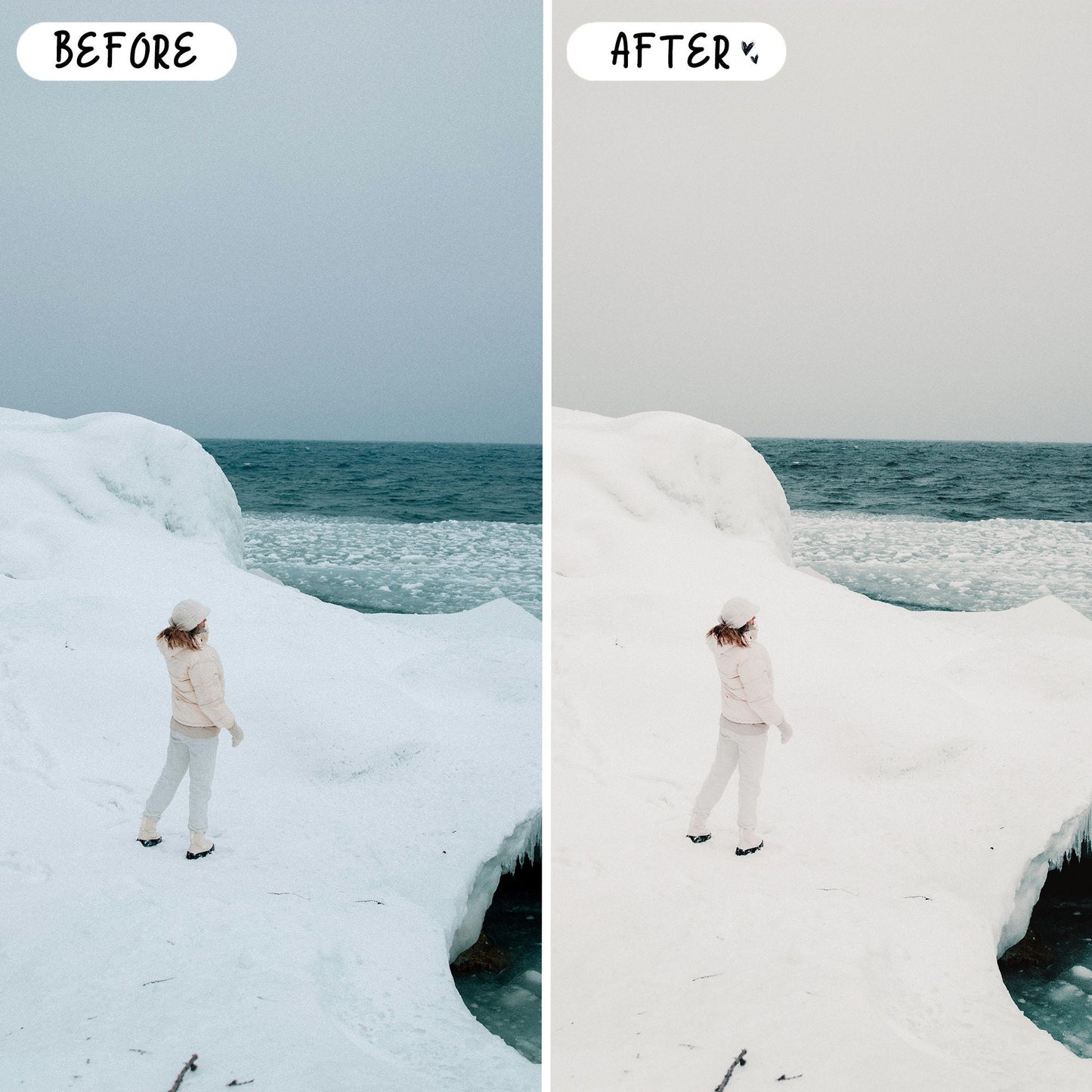 10 Snow LIGHTROOM Presets Mobile & Desktop