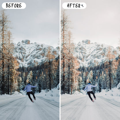 10 Snow LIGHTROOM Presets Mobile & Desktop