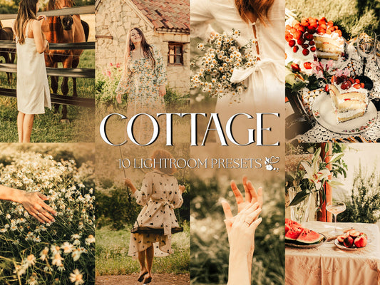 10 Cottage LIGHTROOM Presets Mobile & Desktop