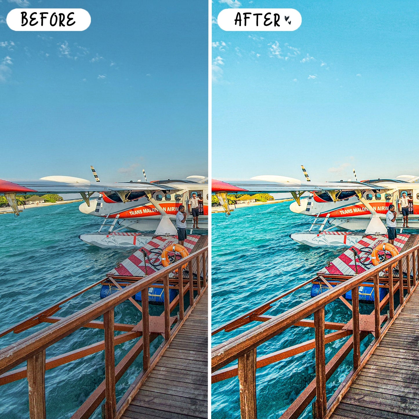 10 Maldives LIGHTROOM Presets Mobile & Desktop