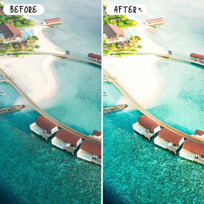 10 Maldives LIGHTROOM Presets Mobile & Desktop