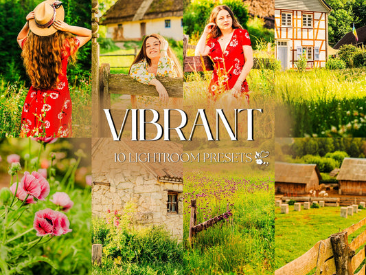 10 Vibrant LIGHTROOM Presets Mobile & Desktop