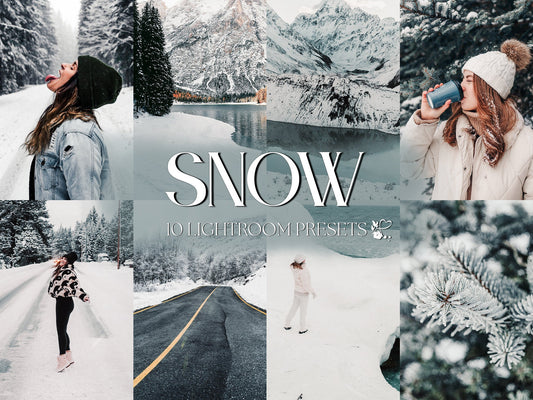 10 Snow LIGHTROOM Presets Mobile & Desktop