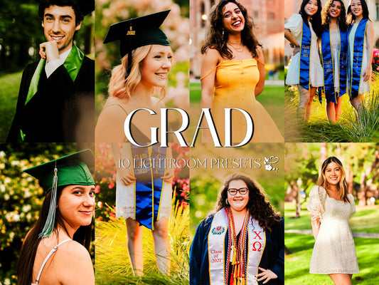 10 Graduation LIGHTROOM Presets Mobile & Desktop
