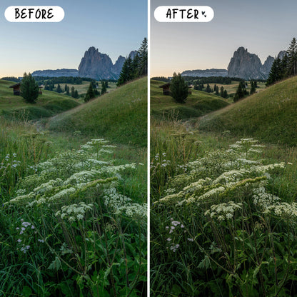 10 Mountain LIGHTROOM Presets Mobile & Desktop