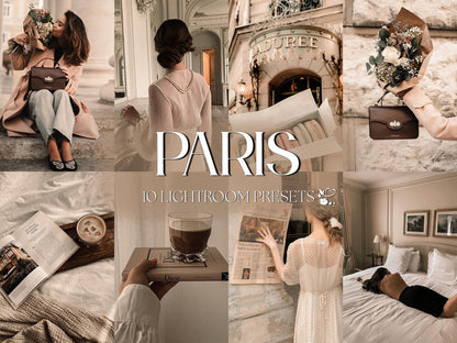 10 Paris LIGHTROOM Presets Mobile & Desktop