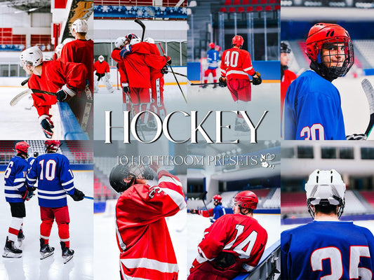 10 Hockey LIGHTROOM Presets Mobile & Desktop