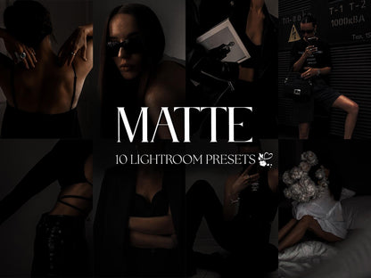 10 Matte LIGHTROOM Presets Mobile & Desktop