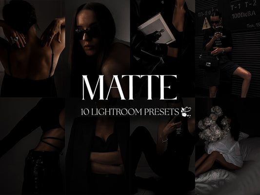10 Matte LIGHTROOM Presets Mobile & Desktop