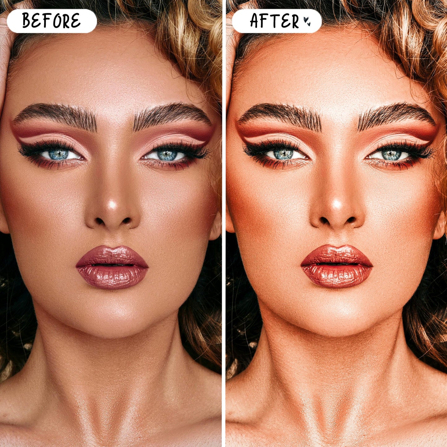 10 Selfie LIGHTROOM Presets Mobile & Desktop