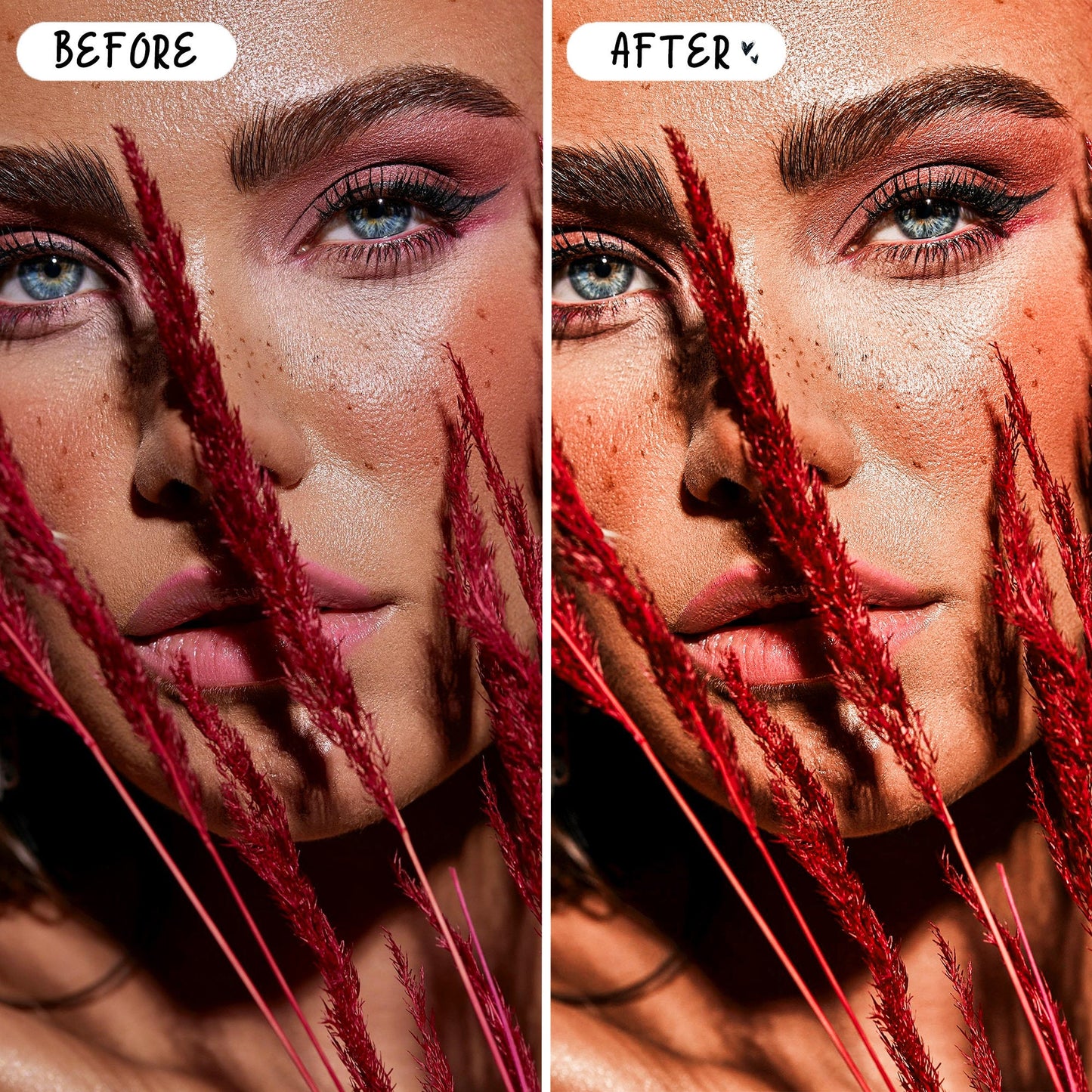 10 Selfie LIGHTROOM Presets Mobile & Desktop