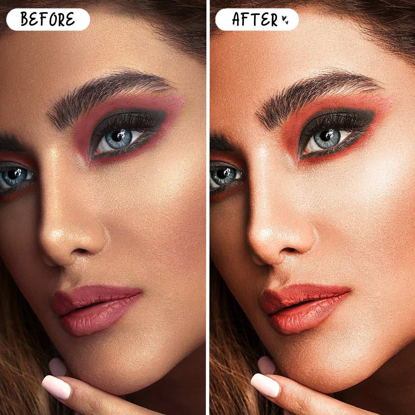 10 Selfie LIGHTROOM Presets Mobile & Desktop