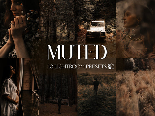 10 Muted LIGHTROOM Presets Mobile & Desktop