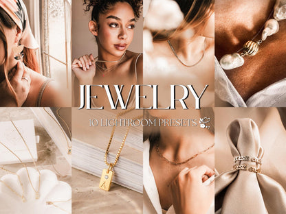 10 Jewelry LIGHTROOM Presets Mobile & Desktop