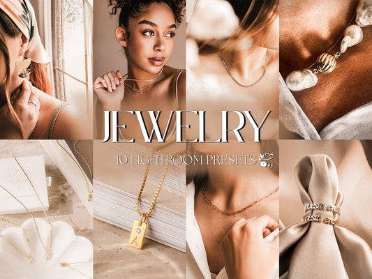 10 Jewelry LIGHTROOM Presets Mobile & Desktop