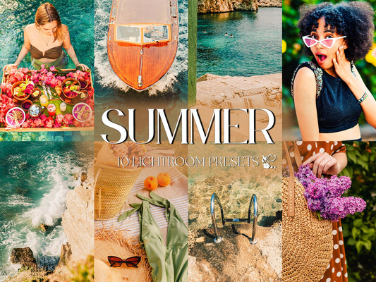 10 Summer LIGHTROOM Presets Mobile & Desktop