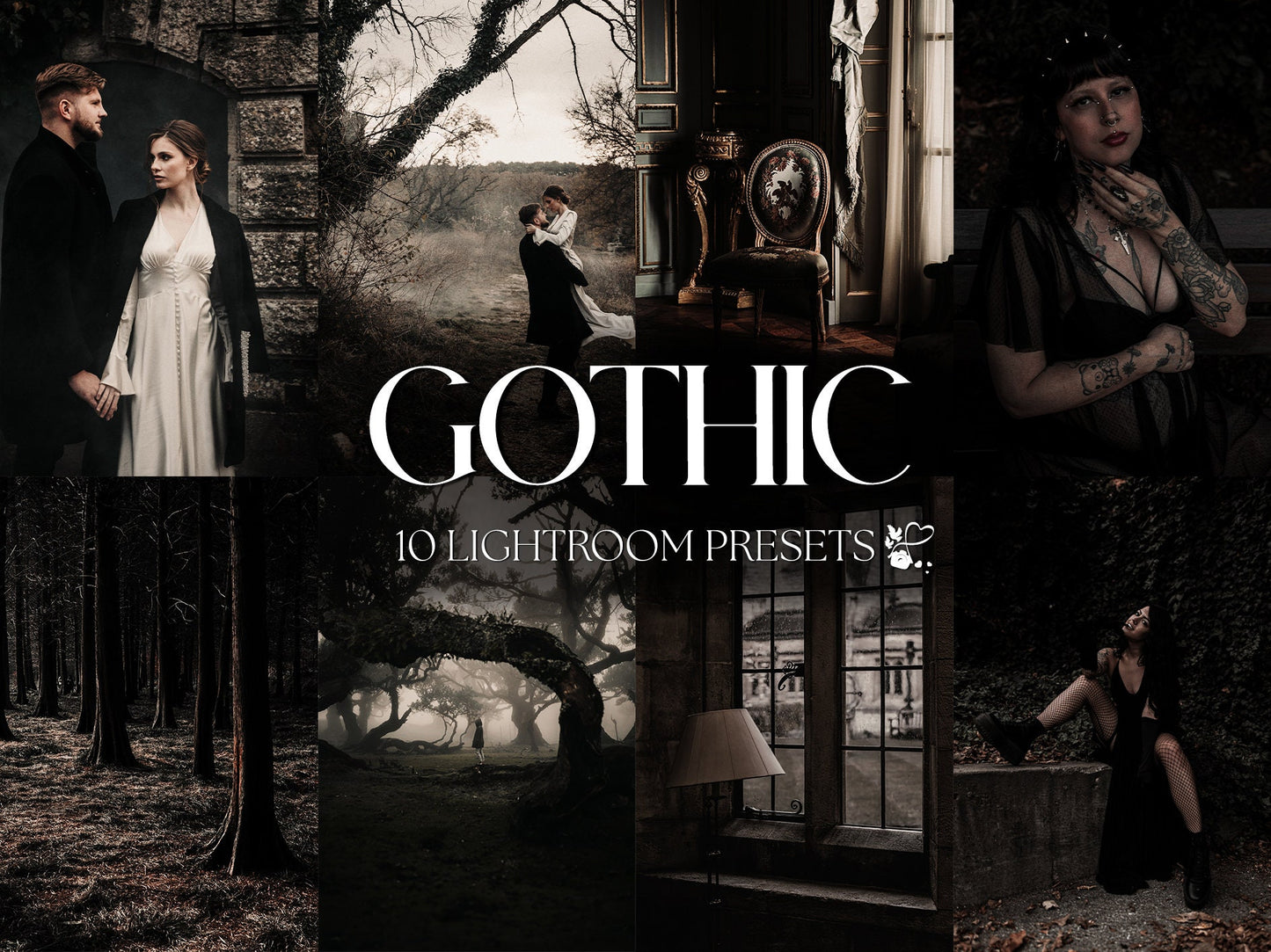 10 Gothic LIGHTROOM Presets Mobile & Desktop