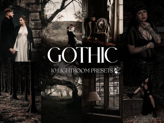 10 Gothic LIGHTROOM Presets Mobile & Desktop