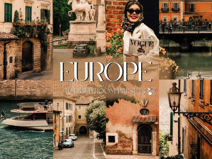 10 Europe LIGHTROOM Presets Mobile & Desktop